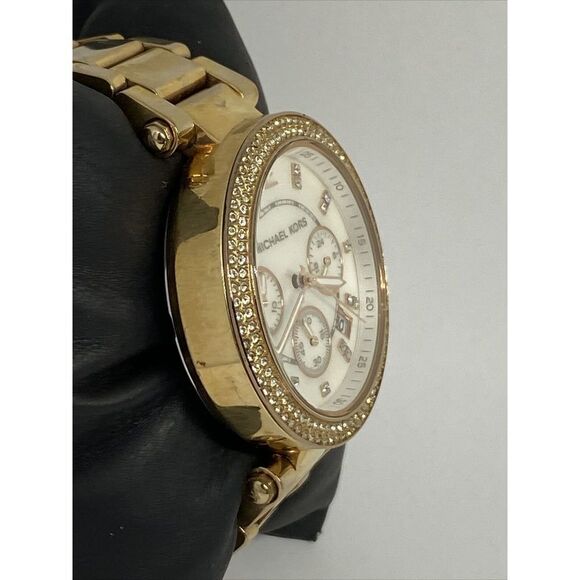 Michael Kors Parker MK5491 Women's Gold Stainless Steel Analog Dial Watch VK717 - Picture 5 of 12
